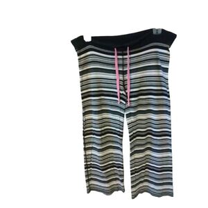 PINK Capri PJ Lounge Pants Stripped Soft Comfy Victoria Secrets XS